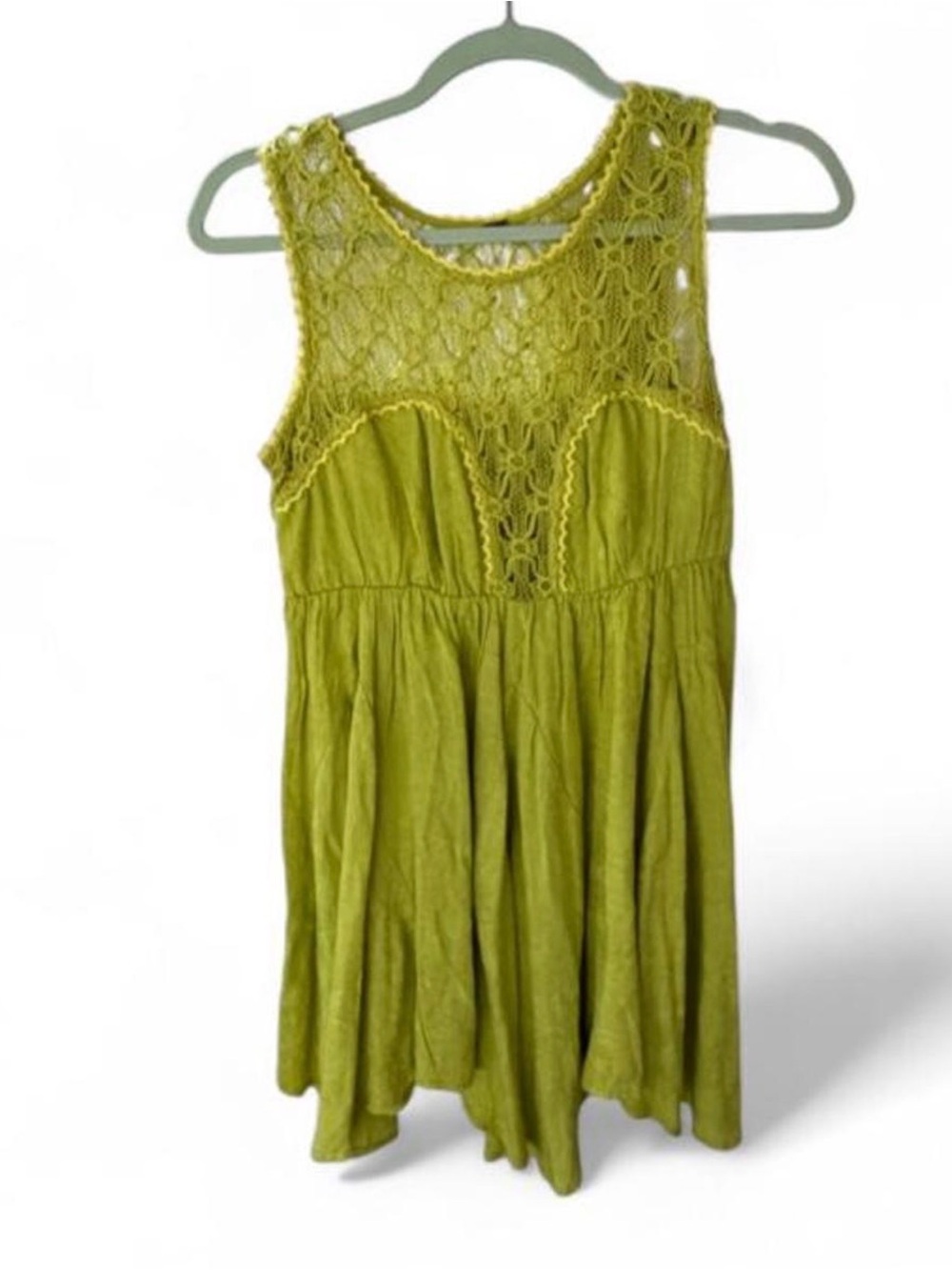 Free People Fiesta Crochet Lace Mini Boho Dress 
Size XS